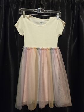 wonder nation Cream Bodice Pastel Tulle Party Dress